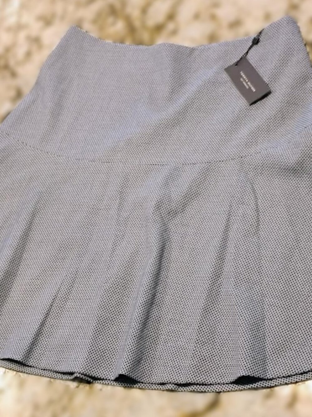 NWT Tommy Hilfiger Blue & White Diamond Geo A-Line Skirt - Size 12